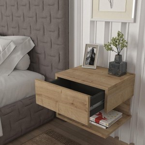 Artelibre - 14410294 ΚΟΜΟΔΙΝΟ ABELL ΦΥΣΙΚΟ ΜΟΡΙΟΣΑΝΙΔΑ/ΜΕΛΑΜΙΝΗ 40X35X32CM