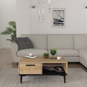 Artelibre - 14410305 ΚΟΜΟΔΙΝΟ BANNO ΦΥΣΙΚΟ/ΜΑΥΡΟ ΜΟΡΙΟΣΑΝΙΔΑ/ΜΕΛΑΜΙΝΗ 90X60X38CM