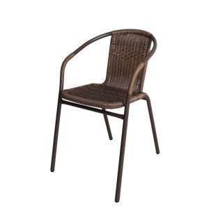 Artelibre - 14450001 ΠΟΛΥΘΡΟΝΑ RATTAN MERCURY ΚΑΦΕ 54X61X73CM