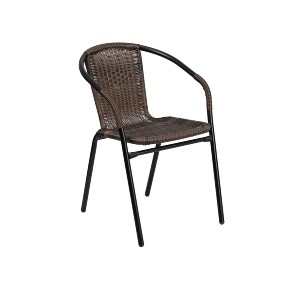 Artelibre - 14450002 ΠΟΛΥΘΡΟΝΑ RATTAN MERCURY ΚΑΦΕ/ΜΑΥΡΟ 54X61X73CM