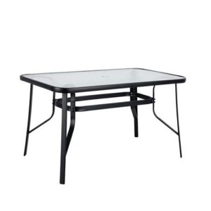 Artelibre - 14450029 ΤΡΑΠΕΖΙ ΜΕΤΑΛΛΙΚΟ ARTELIBRE SUN ΜΑΥΡΟ 140X80X70CM