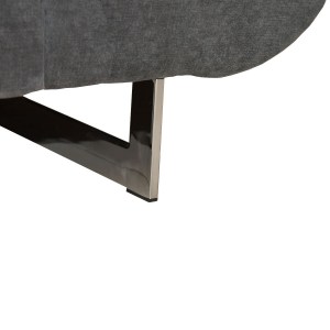 Artelibre - 14560001 ΚΑΝΑΠΕΣ ΚΡΕΒΑΤΙ ΓΩΝΙΑΚΟΣ ARTELIBRE CASABLANCA ΣΚΟΥΡΟ ΓΚΡΙ 280X203X78-93CM