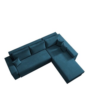 Artelibre - 14560021 ΚΑΝΑΠΕΣ ΓΩΝΙΑΚΟΣ ARTELIBRE ΑΝΑΣΤΡΕΨΙΜΟΣ CAHABON ΜΠΛΕ 280X210X79CM