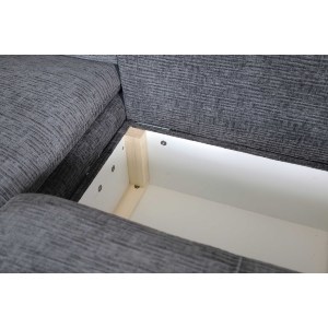 Artelibre - 14560037 ΚΑΝΑΠΕΣ ΚΡΕΒΑΤΙ ΓΩΝΙΑΚΟΣ ARTELIBRE ΑΡΙΣΤΕΡΗ ΓΩΝΙΑ BANDERA ΣΚΟΥΡΟ ΓΚΡΙ 263X168X84CM