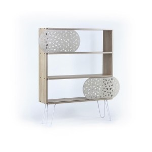 Artelibre - 14570267 ΒΙΒΛΙΟΘΗΚΗ ARTELIBRE ILLIA NO 3 ΔΡΥΣ/ΛΕΥΚΟ 94X25X117CM