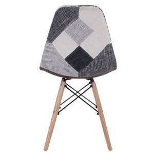 Artelibre - 14590001 ΚΑΡΕΚΛΑ CORYLOUS PATCHWORK ΥΦΑΣΜΑ/ΞΥΛΟ 51X46X82CM