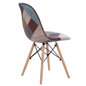 Artelibre - 14590002 ΚΑΡΕΚΛΑ CORYLOUS PATCHWORK MICROFIBER ΥΦΑΣΜΑ/ΞΥΛΟ 51X46X82CM