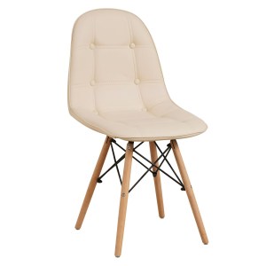 Artelibre - 14600006 ΚΑΡΕΚΛΑ ARTELIBRE PEEP ΜΠΕΖ PVC/ΞΥΛΟ 44X52.5X84CM