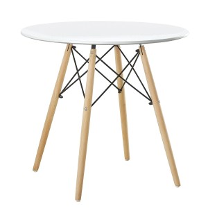 Artelibre - 14600024 ΤΡΑΠΕΖΙ ARTELIBRE RAPTOR ΛΕΥΚΟ MDF/ΞΥΛΟ Φ80X74CM