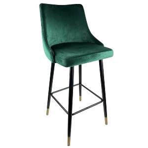 Artelibre - 14600105 ΣΚΑΜΠΟ BAR ARTELIBRE MANHATTAN ΚΥΠΑΡΙΣΣΙ/ΜΑΥΡΟ ΒΕΛΟΥΔΟ/ΜΕΤΑΛΛΟ 51X57X110CM