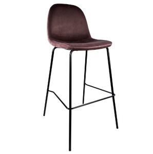 Artelibre - 14600109 ΣΚΑΜΠΟ BAR ARTELIBRE BROOKLYN ΣΑΠΙΟ ΜΗΛΟ/ΜΑΥΡΟ ΒΕΛΟΥΔΟ/ΜΕΤΑΛΛΟ 47X51X96CM