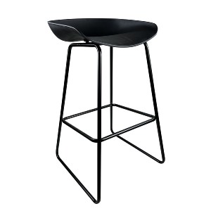 Artelibre - 14600116 ΣΚΑΜΠΟ BAR ARTELIBRE VICTORY ΜΑΥΡΟ PP/ΜΕΤΑΛΛΟ 43X42X85CM