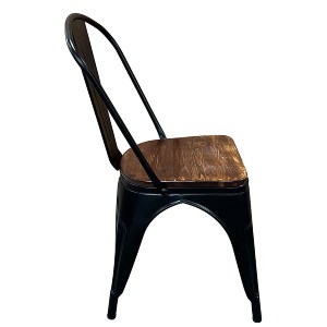 Artelibre - 14600127 ΚΑΡΕΚΛΑ ARTELIBRE ΒΙΟΜΗΧΑΝΙΚΟΥ ΤΥΠΟΥ VINTAGE TOLIKO II ΜΑΥΡΟ ΜΑΤ/ΚΑΦΕ ΜΕΤΑΛΛΟ/ΞΥΛΟ 45X53X85CM