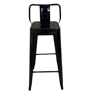 Artelibre - 14600132 ΣΚΑΜΠΟ BAR ARTELIBRE ΒΙΟΜΗΧΑΝΙΚΟΥ ΤΥΠΟΥ VINTAGE MOLERO ΜΑΥΡΟ ΜΕΤΑΛΛΟ 43X43X94CM