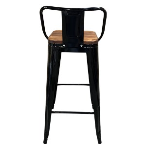 Artelibre - 14600133 ΣΚΑΜΠΟ BAR ARTELIBRE ΒΙΟΜΗΧΑΝΙΚΟΥ ΤΥΠΟΥ VINTAGE MOLERO II ΜΑΥΡΟ/ΚΑΦΕ ΜΕΤΑΛΛΟ/ΞΥΛΟ 44X44X94CM