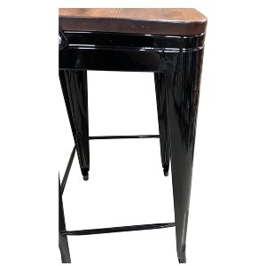 Artelibre - 14600133 ΣΚΑΜΠΟ BAR ARTELIBRE ΒΙΟΜΗΧΑΝΙΚΟΥ ΤΥΠΟΥ VINTAGE MOLERO II ΜΑΥΡΟ/ΚΑΦΕ ΜΕΤΑΛΛΟ/ΞΥΛΟ 44X44X94CM