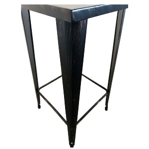 Artelibre - 14600147 ΤΡΑΠΕΖΙ BAR ARTELIBRE ΒΙΟΜΗΧΑΝΙΚΟΥ ΤΥΠΟΥ VINTAGE ARTEKTO ΜΑΥΡΟ ΑΝΤΙΚΕ ΜΕΤΑΛΛΟ/ΞΥΛΟ 60X60X103CM