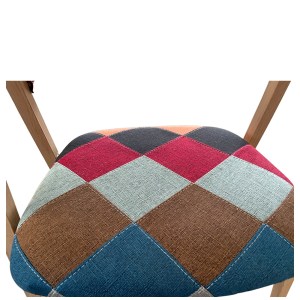 Artelibre - 14600152 ΚΑΡΕΚΛΑ ΤΡΑΠΕΖΑΡΙΑΣ ARTELIBRE SOLANA PATCHWORK ΥΦΑΣΜΑ/ΜΕΤΑΛΛΟ 51X51X81CM