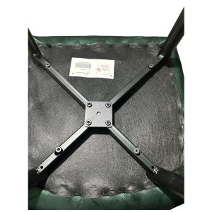 Artelibre - 14600157 ΚΑΡΕΚΛΑ ΤΡΑΠΕΖΑΡΙΑΣ ARTELIBRE ESPERANZA ΠΡΑΣΙΝΟ/ΜΑΥΡΟ ΒΕΛΟΥΔΟ/ΜΕΤΑΛΛΟ 56X60X81CM