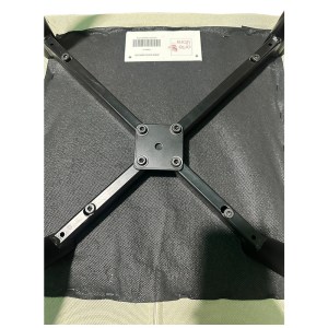 Artelibre - 14600173 ΚΑΡΕΚΛΑ ΤΡΑΠΕΖΑΡΙΑΣ ARTELIBRE FANDANGO ΜΠΕΖ/ΜΑΥΡΟ ΥΦΑΣΜΑ/ΜΕΤΑΛΛΟ 43X56X97CM