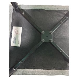 Artelibre - 14600174 ΚΑΡΕΚΛΑ ΤΡΑΠΕΖΑΡΙΑΣ ARTELIBRE FANDANGO ΓΚΡΙ/ΜΑΥΡΟ ΥΦΑΣΜΑ/ΜΕΤΑΛΛΟ 43X56X97CM