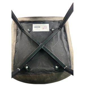 Artelibre - 14600177 ΚΑΡΕΚΛΑ ΤΡΑΠΕΖΑΡΙΑΣ ARTELIBRE YUCATAN ΚΑΦΕ/ΜΑΥΡΟ PU/ΜΕΤΑΛΛΟ 44X55X86CM