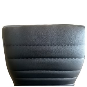 Artelibre - 14600199 ΣΚΑΜΠΟ BAR ARTELIBRE ENCANTA ΜΑΥΡΟ/ΧΡΩΜΙΟ PU/ΜΕΤΑΛΛΟ 41X50X59/94-80/115CM