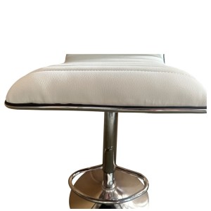 Artelibre - 14600200 ΣΚΑΜΠΟ BAR ARTELIBRE ENCANTA ΛΕΥΚΟ/ΧΡΩΜΙΟ PU/ΜΕΤΑΛΛΟ 41X50X59/94-80/115CM