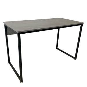 Artelibre - 14610012 ΓΡΑΦΕΙΟ ARTELIBRE CAMERON ΓΚΡΙ/ΜΑΥΡΟ PVC/ΜΕΤΑΛΛΟ 120X60X75CM