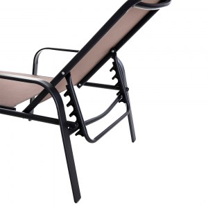 Artelibre - 14660052 ΞΑΠΛΩΣΤΡΑ ARTELIBRE TETIAROA ΚΑΦΕ ΜΕΤΑΛΛΟ/ΥΦΑΣΜΑ 185X65X33CM