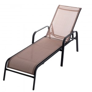 Artelibre - 14660052 ΞΑΠΛΩΣΤΡΑ ARTELIBRE TETIAROA ΚΑΦΕ ΜΕΤΑΛΛΟ/ΥΦΑΣΜΑ 185X65X33CM