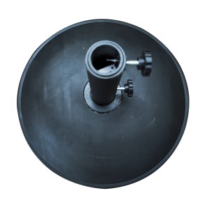 Artelibre - 14660078 ΒΑΣΗ ΟΜΠΡΕΛΑΣ ARTELIBRE RUGEN 12KG ΜΑΥΡΟ ΤΣΙΜΕΝΤΟ/ΠΛΑΣΤΙΚΟ 45X6CM