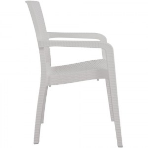 Artelibre - 14720001 ΚΑΡΕΚΛΑ ΚΗΠΟΥ ΛΕΥΚΟ RATTAN 58X55X87CM