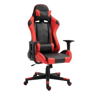 Artelibre - 14730004 ΚΑΡΕΚΛΑ ΓΡΑΦΕΙΟΥ ARTELIBRE GAMING NAVAN ΚΟΚΚΙΝΟ/ΜΑΥΡΟ PVC 68X53X122-131CM