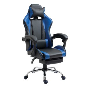 Artelibre - 14730012 ΚΑΡΕΚΛΑ ΓΡΑΦΕΙΟΥ ARTELIBRE GAMING BRAY ΜΠΛΕ/ΜΑΥΡΟ PVC 67X50X120-127CM