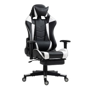 Artelibre - 14730014 ΚΑΡΕΚΛΑ ΓΡΑΦΕΙΟΥ ARTELIBRE GAMING SLIGO ΛΕΥΚΟ/ΜΑΥΡΟ PVC 70X55X122-131CM
