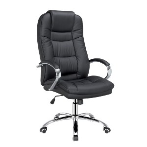 Artelibre - 14750011 ΚΑΡΕΚΛΑ ΓΡΑΦΕΙΟΥ ARTELIBRE FALKIRK ΜΑΥΡΟ PU 72X64.5X115-123CM