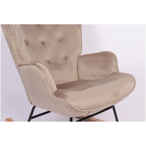 Artelibre - 14770071 ΠΟΛΥΘΡΟΝΑ ΚΟΥΝΙΣΤΗ ARTELIBRE DARIA ΑΝΟΙΧΤΟ ΚΑΦΕ ΒΕΛΟΥΔΟ/ΜΕΤΑΛΛΟ/ΞΥΛΟ 85X69X90CM