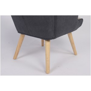 Artelibre - 14770072 ΠΟΛΥΘΡΟΝΑ ARTELIBRE BRIAR ΚΙΤΡΙΝΟ/ΜΠΛΕ PATCHWORK ΥΦΑΣΜΑ/ΞΥΛΟ 73X69X96CM