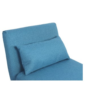 Artelibre - 14770078 ΠΟΛΥΘΡΟΝΑ ΚΡΕΒΑΤΙ ARTELIBRE VERA ΜΠΛΕ ΥΦΑΣΜΑ/ΞΥΛΟ 79X80X89CM