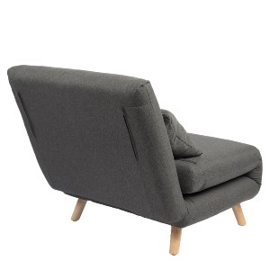 Artelibre - 14770080 ΠΟΛΥΘΡΟΝΑ ΚΡΕΒΑΤΙ ARTELIBRE VERA ΓΚΡΙ ΣΚΟΥΡΟ ΥΦΑΣΜΑ/ΞΥΛΟ 79X80X89CM