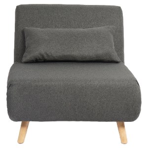 Artelibre - 14770080 ΠΟΛΥΘΡΟΝΑ ΚΡΕΒΑΤΙ ARTELIBRE VERA ΓΚΡΙ ΣΚΟΥΡΟ ΥΦΑΣΜΑ/ΞΥΛΟ 79X80X89CM