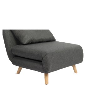 Artelibre - 14770080 ΠΟΛΥΘΡΟΝΑ ΚΡΕΒΑΤΙ ARTELIBRE VERA ΓΚΡΙ ΣΚΟΥΡΟ ΥΦΑΣΜΑ/ΞΥΛΟ 79X80X89CM