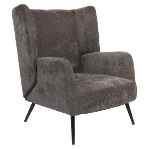 Artelibre - 14770082 ΠΟΛΥΘΡΟΝΑ ARTELIBRE NORA ΓΚΡΙ ΥΦΑΣΜΑ/ΜΕΤΑΛΛΟ 100X80X89CM