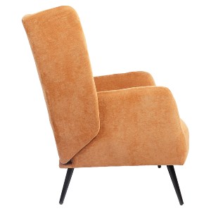 Artelibre - 14770084 ΠΟΛΥΘΡΟΝΑ ARTELIBRE NORA ΠΟΡΤΟΚΑΛΙ ΥΦΑΣΜΑ/ΜΕΤΑΛΛΟ 100X80X89CM