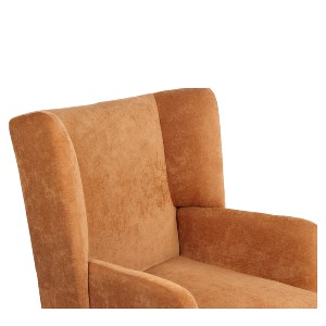 Artelibre - 14770084 ΠΟΛΥΘΡΟΝΑ ARTELIBRE NORA ΠΟΡΤΟΚΑΛΙ ΥΦΑΣΜΑ/ΜΕΤΑΛΛΟ 100X80X89CM