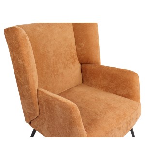 Artelibre - 14770084 ΠΟΛΥΘΡΟΝΑ ARTELIBRE NORA ΠΟΡΤΟΚΑΛΙ ΥΦΑΣΜΑ/ΜΕΤΑΛΛΟ 100X80X89CM