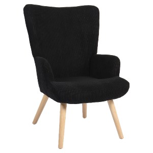 Artelibre - 14770088 ΠΟΛΥΘΡΟΝΑ ARTELIBRE LIRA ΜΑΥΡΟ ΥΦΑΣΜΑ ΚΟΤΛΕ/ΞΥΛΟ 94.5X64X70.5CM