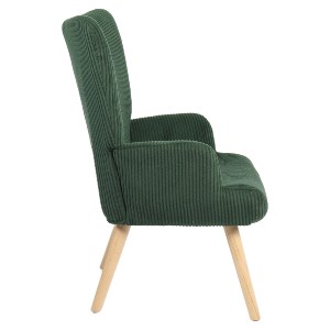 Artelibre - 14770089 ΠΟΛΥΘΡΟΝΑ ARTELIBRE LIRA ΠΡΑΣΙΝΟ ΥΦΑΣΜΑ ΚΟΤΛΕ/ΞΥΛΟ 94.5X64X70.5CM