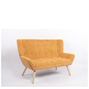 Artelibre - 14770092 ΚΑΝΑΠΕΣ ARTELIBRE NESTO ΜΟΥΣΤΑΡΔΙ ΥΦΑΣΜΑ/ΞΥΛΟ 86X126X78CM